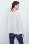 LONG SLEEVED PEASANT TOP