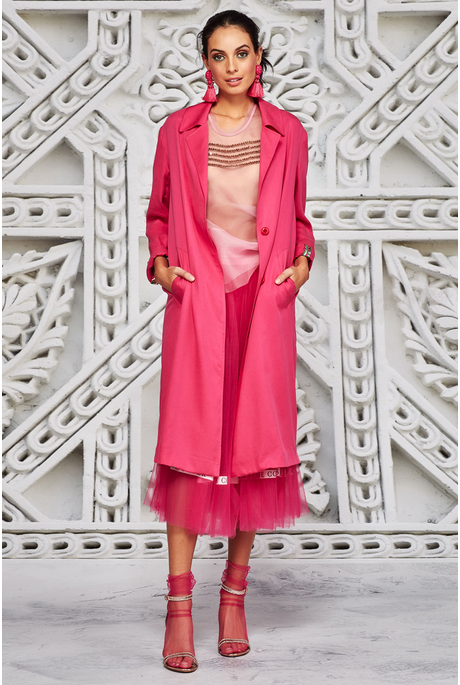 DUSTER TIME COAT (HOT PINK)- TRELISE COOPER SUMMER 19 Boxing Day Sale