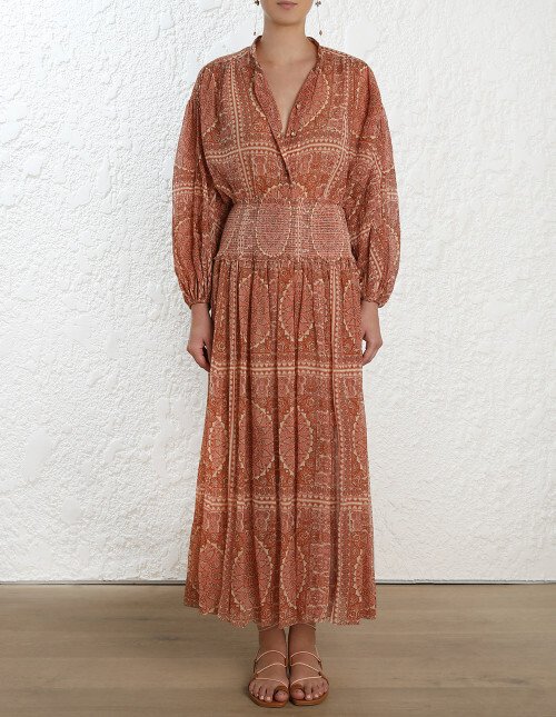 Zimmermann primrose paisley crinkle dress sale