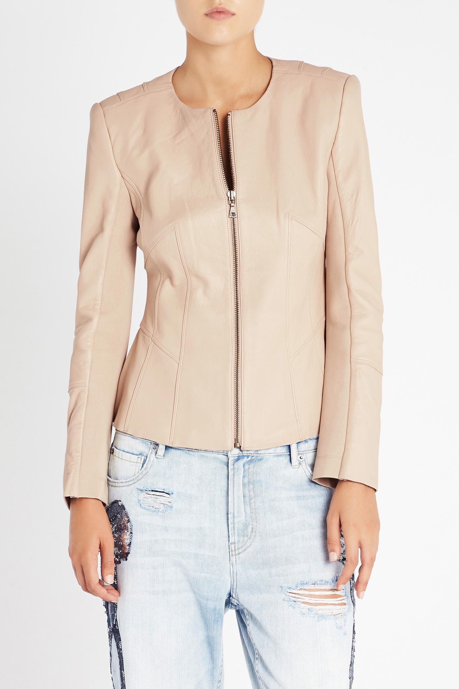 Sass bide leather on sale jacket