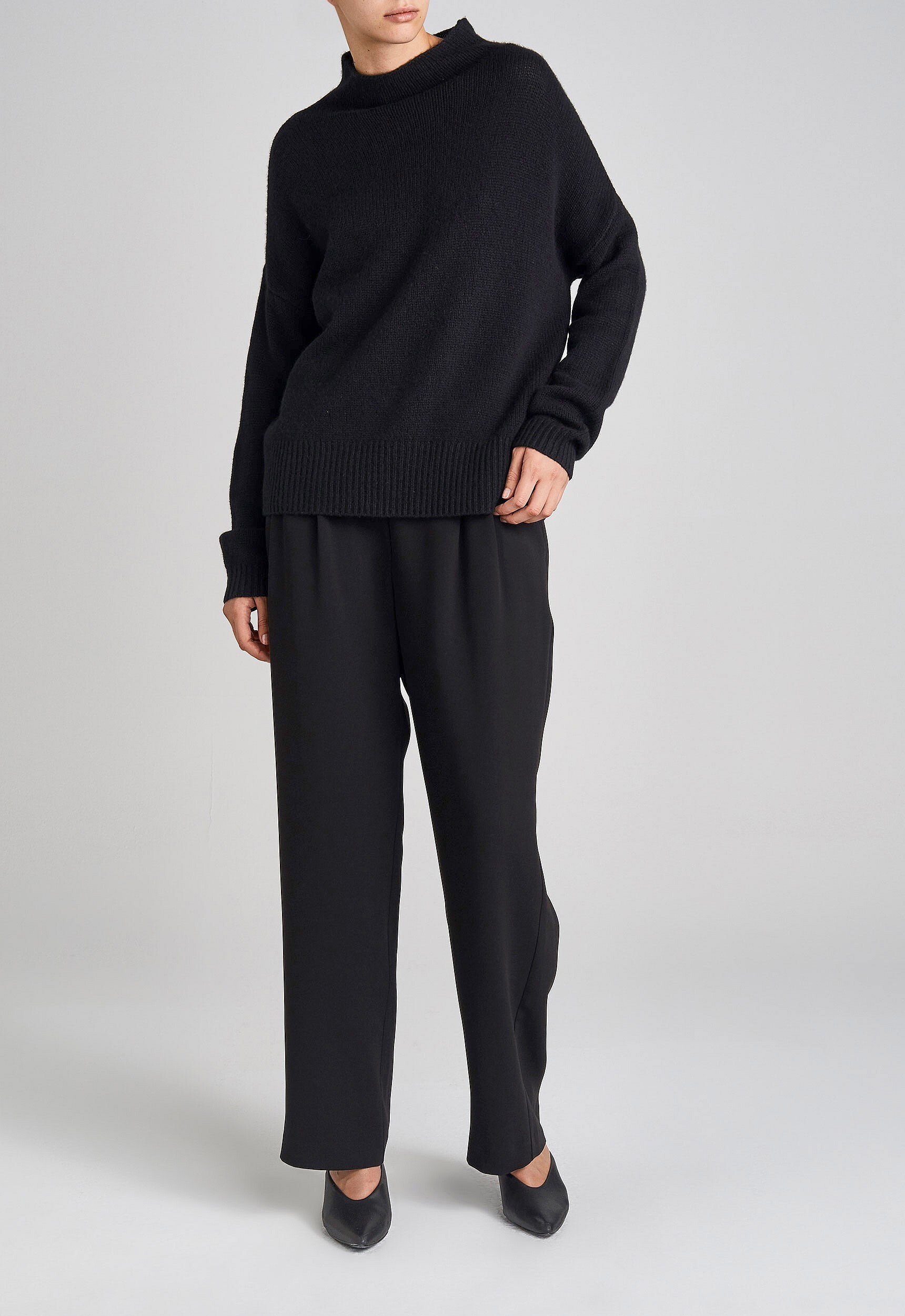 GRAYSON CASHMERE SWEATER (BLACK)- JAC + JACK W19 Boxing Day Sale