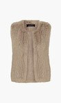 CELINE RABBIT VEST (CLAY)