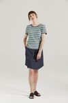 LINEN SKIRT (NAVY)