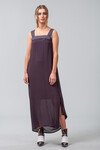 MINIMALIST TWIST DRESS (DARK PLUM)