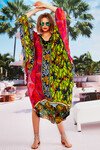 RUNAWAY TRAIN KAFTAN (BRIGHT SIDE PRINT)