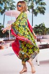 RUNAWAY TRAIN KAFTAN (BRIGHT SIDE PRINT)