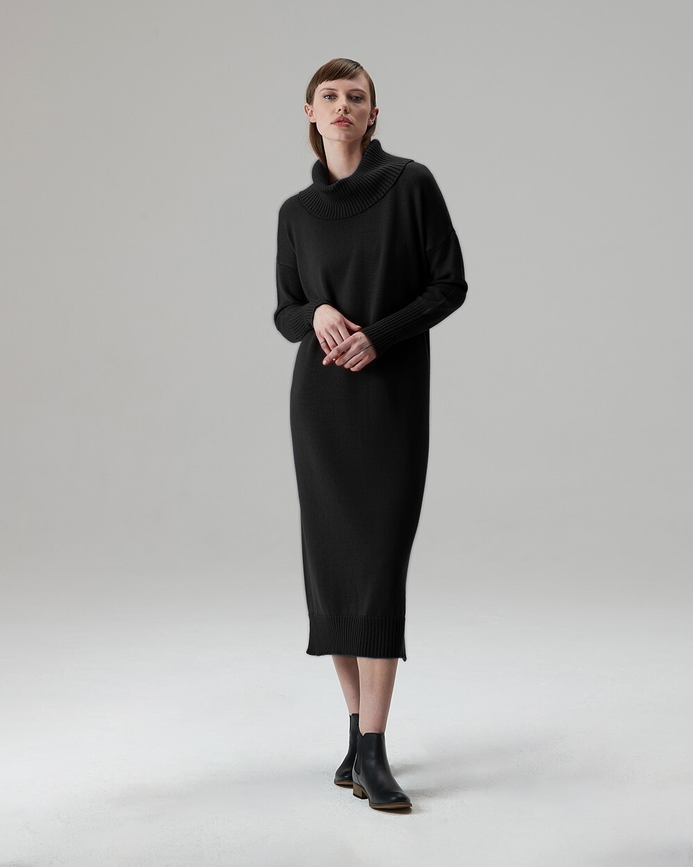 JUMPER DRESS (BLACK)- STANDARD ISSUE AW20 Boxing Day Sale