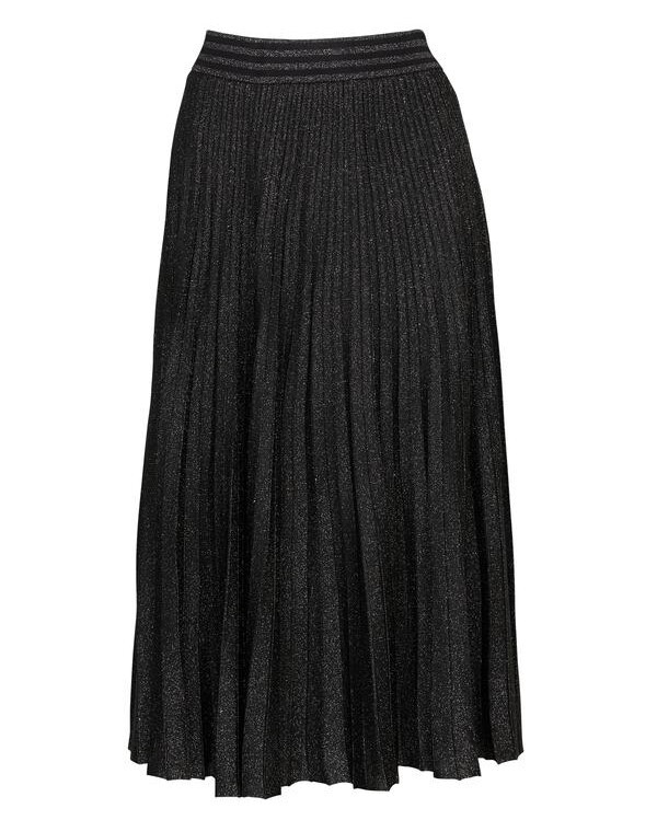 METALLIC PLEAT SKIRT (SILVER LUREX)- CABLE MELBOURNE AW20 Boxing Day Sale