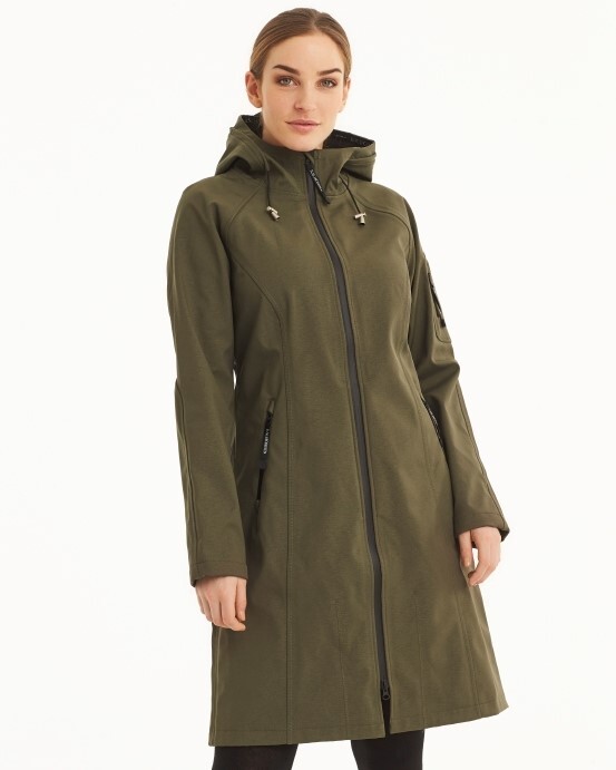 LONG LINED RAINCOAT ARMY ILSE JACOBSEN W20 Boxing Day Sale