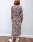 TIFFANY SILK DRESS (BROWN LEOPARD)