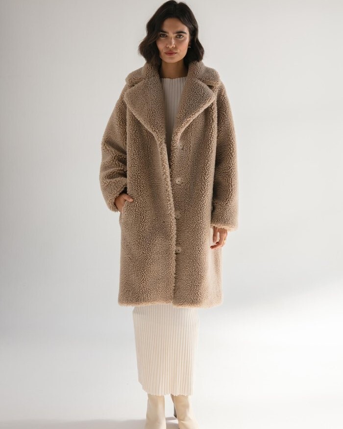 Oatmeal 2024 teddy coat