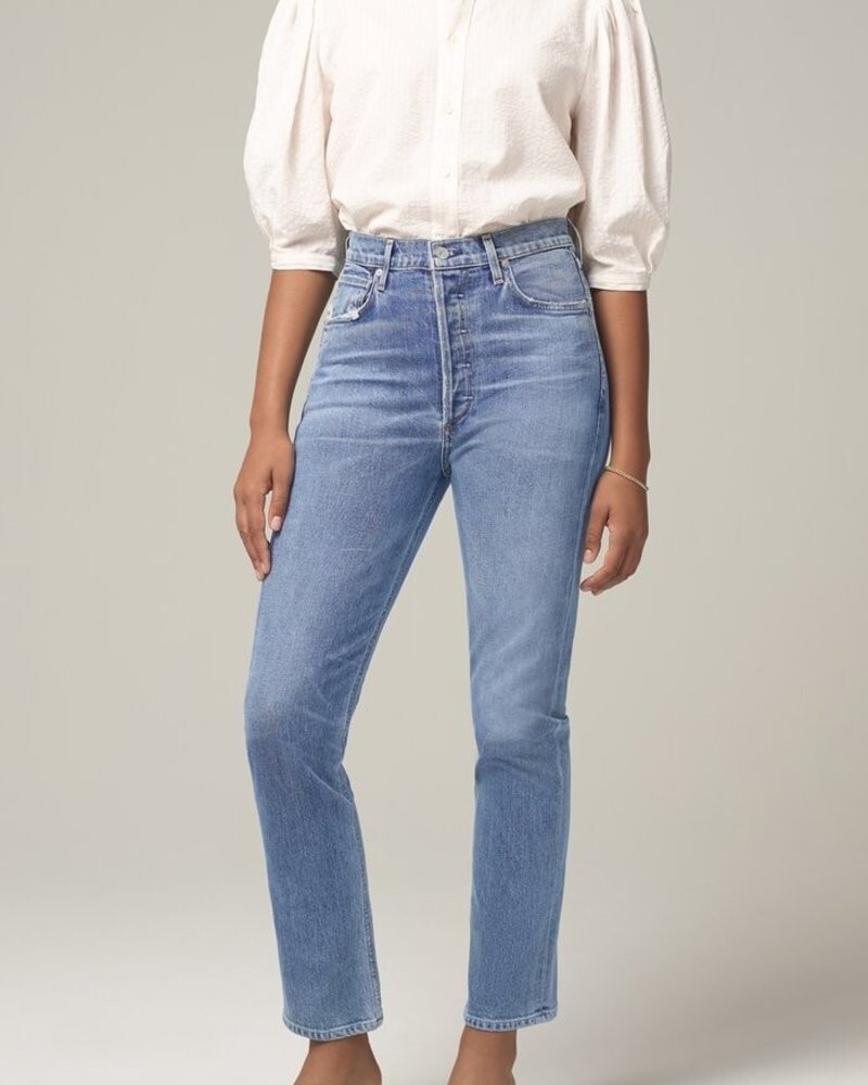 Citizens of humanity charlotte hotsell high rise straight jeans