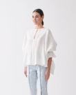 ORIEN LINEN SMOCK TOP (IVORY)