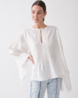 ORIEN LINEN SMOCK TOP (IVORY)