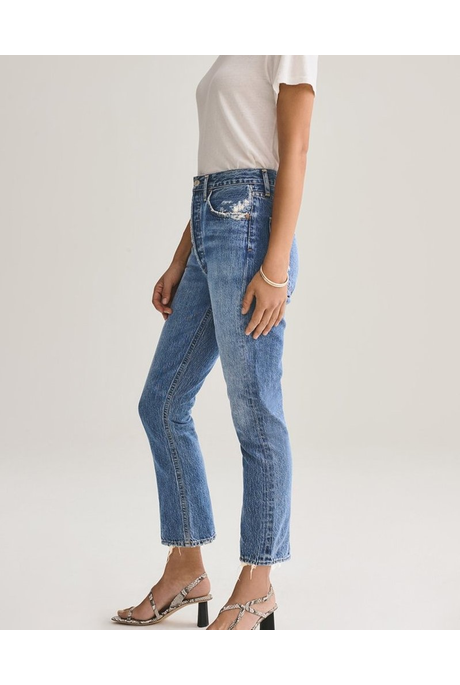 Riley High Rise Straight Crop Jean Frequency by Agolde LW