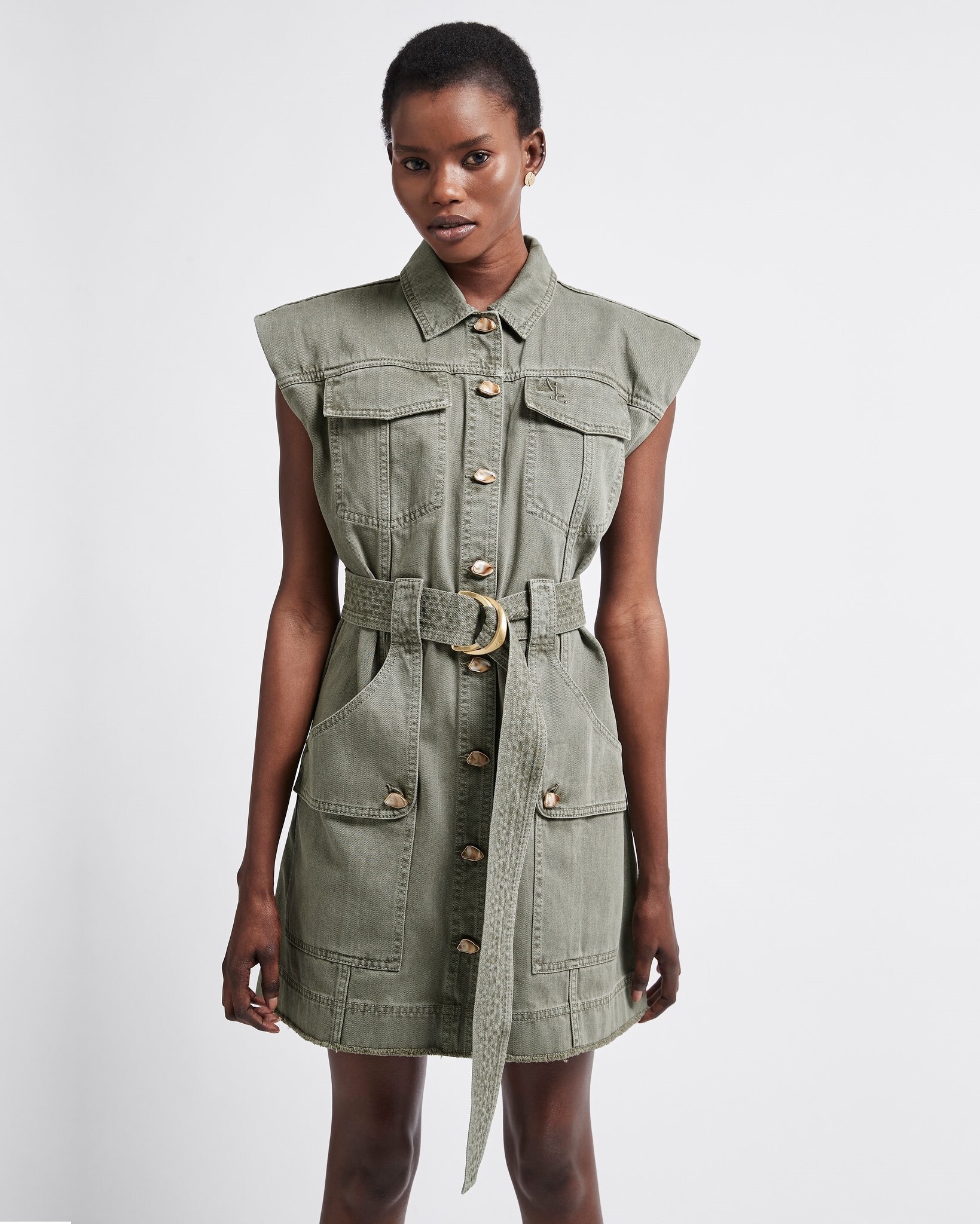 Denim shop khaki dress