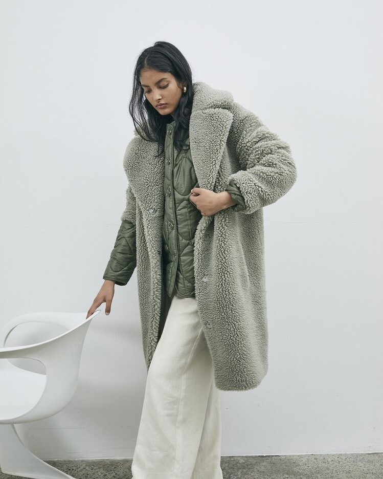 Sage 2024 teddy coat