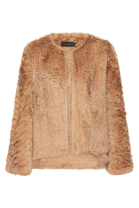 NINA FUR JACKET (TAN)- H BRAND WINTER 21 Boxing Day Sale