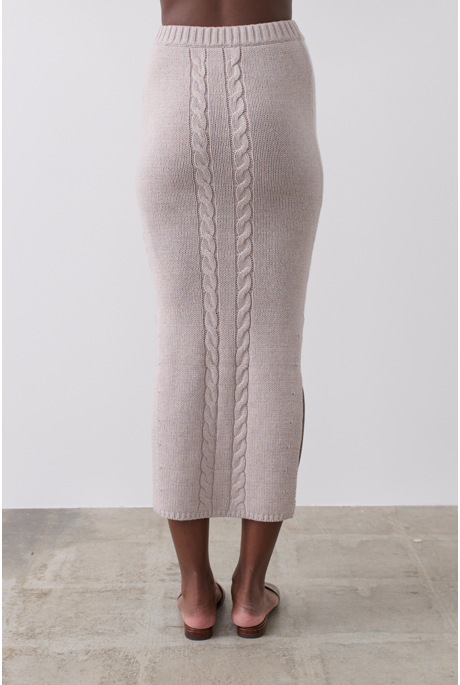 Joslin Rebecca Knit Midi Skirt (Marble Marle) | Lynn Woods