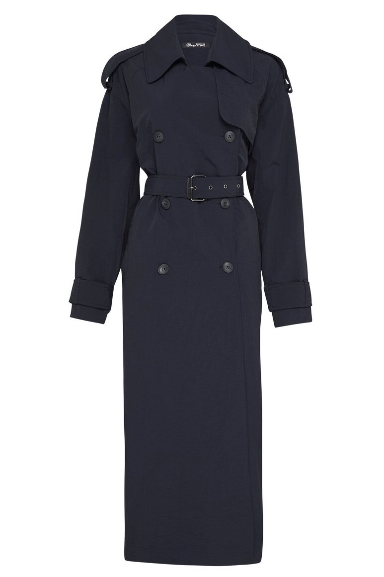 talia nylon trench