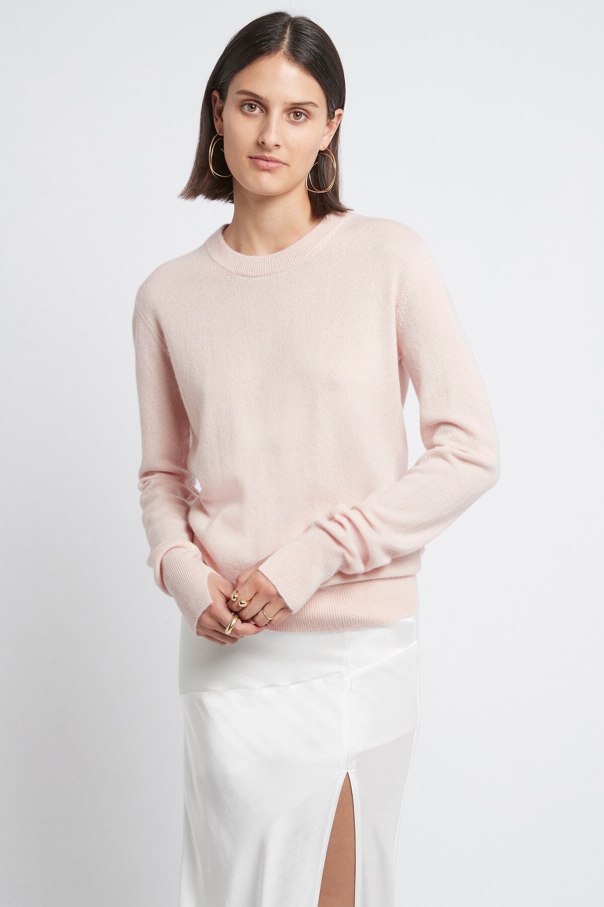 Blush hotsell cashmere sweater