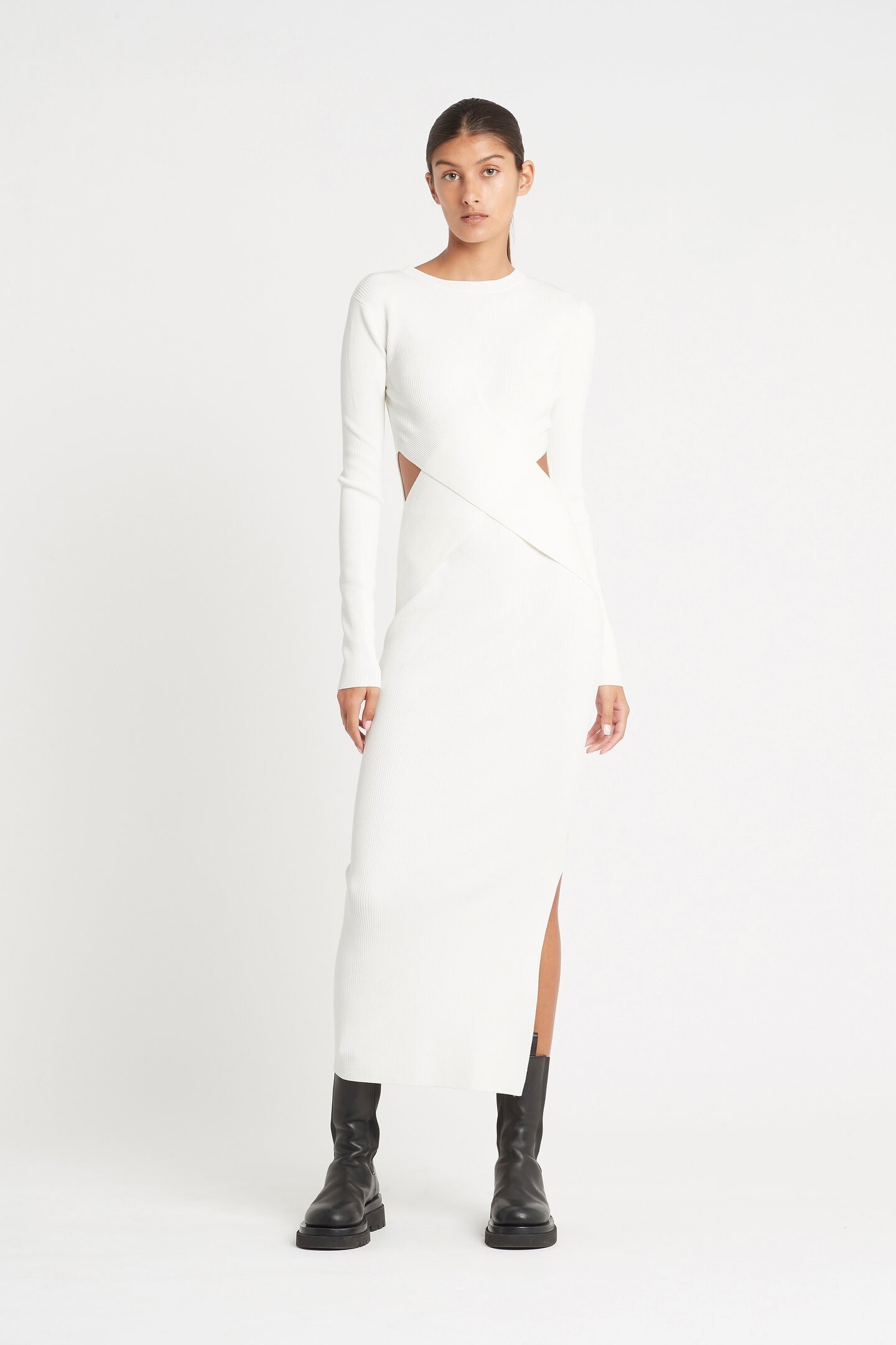 Celena draped shop midi dress