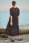 OUT FRILL DAWN DRESS (BLACK)