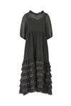 OUT FRILL DAWN DRESS (BLACK)