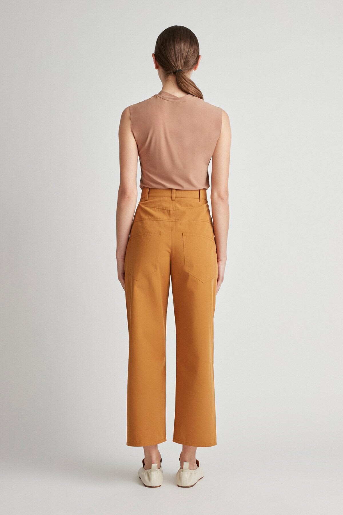 tan tailored pants