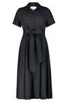 LADY VINCENT DRESS (BLACK LINEN)