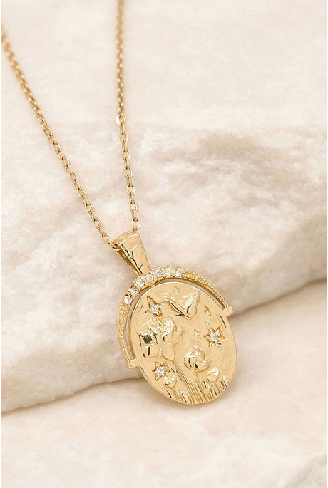 EVERYTHING YOU ARE IS ENOUGH NECKLACE (18 K GOLD VERMEIL)