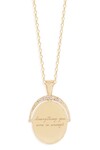 EVERYTHING YOU ARE IS ENOUGH NECKLACE (18 K GOLD VERMEIL)