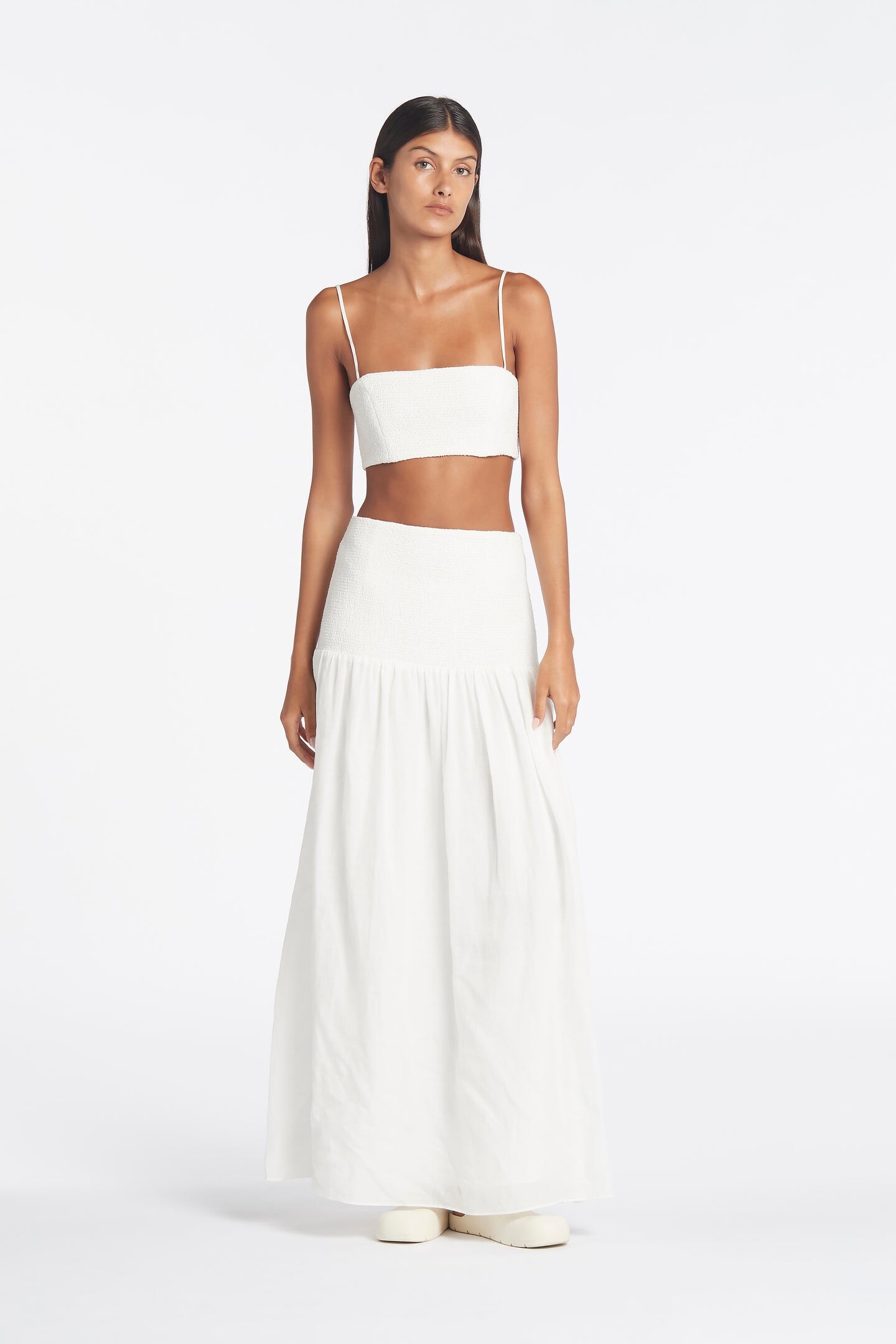 maxi skirt ivory