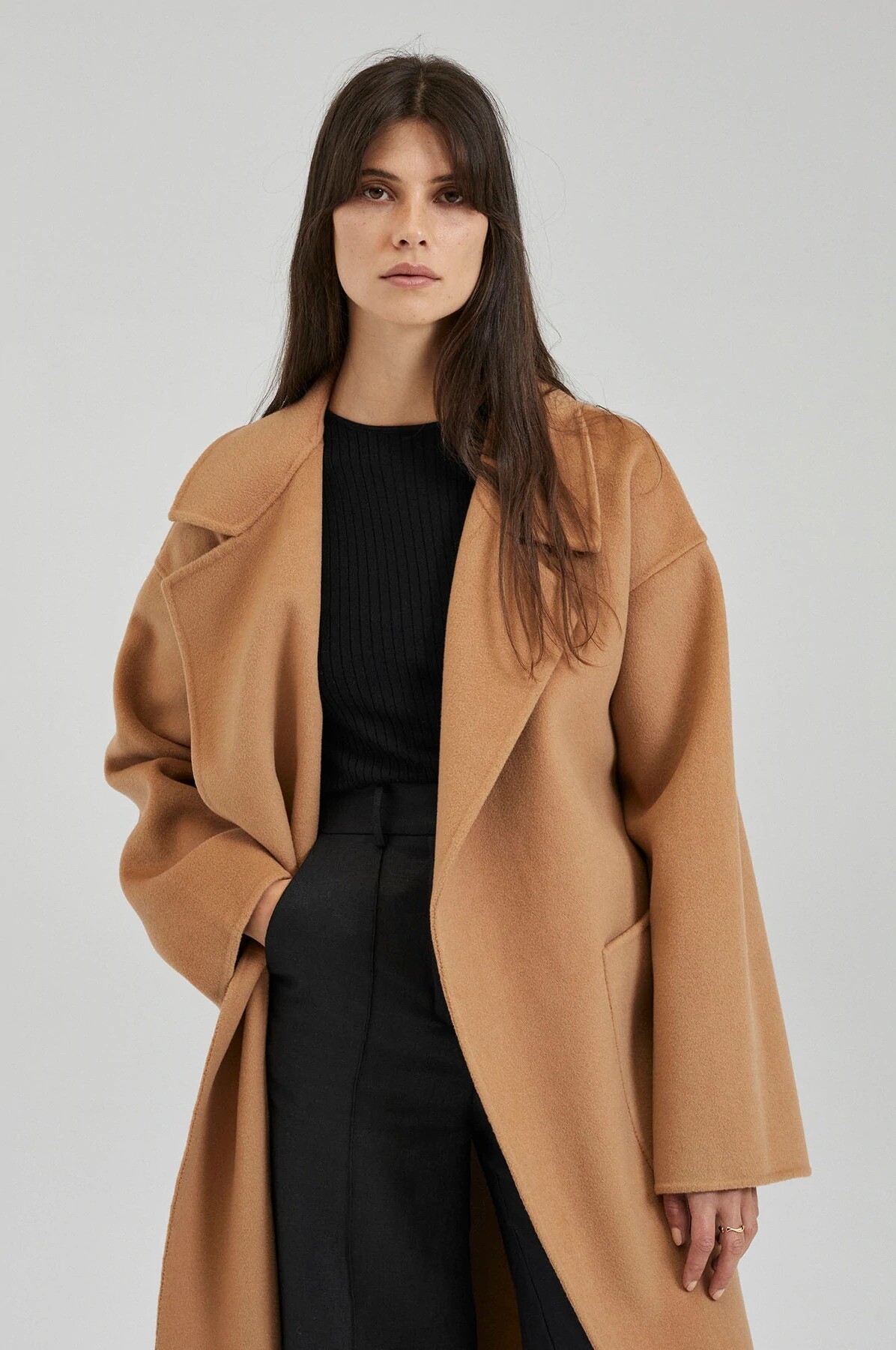 Nanushka alamo coat on sale camel