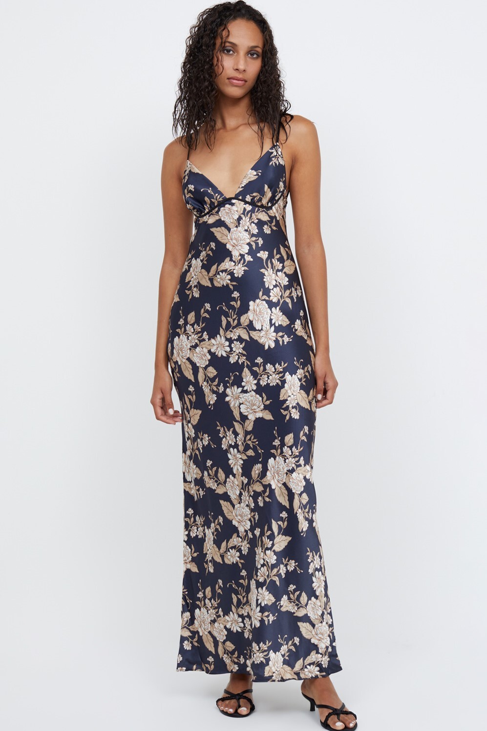 OPALINE FLORAL SILK STRAP MAXI DRESS (OPALINE FLORAL)- BEC + BRIDGE ...