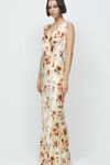 SUNSET FLORAL WRAP MAXI DRESS (SUNSET FLORAL)