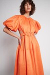 COSETTE TIE BACK MIDI DRESS (ORANGE)