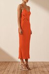 MILO CUT OUT SLIT MIDI DRESS (HIBISCUS)