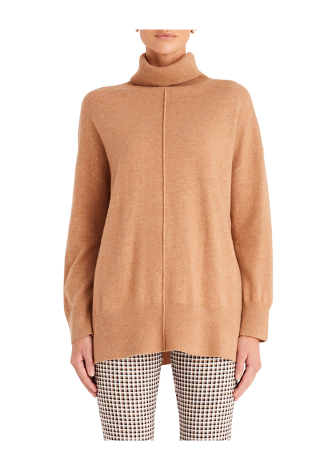 CASHMERE OVERSIZED JUMPER (CAMEL)