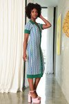 KNIT WITH US DRESS (GREEN MULTI)