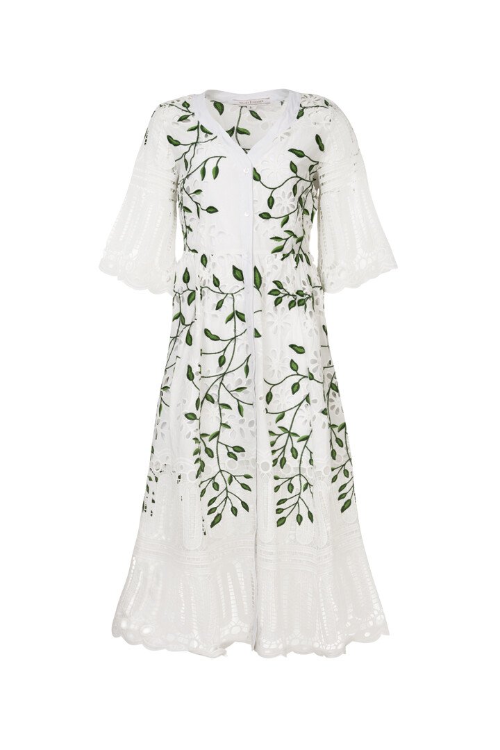 LEAVES SWEET DREAMS DRESS (WHITE)- TRELISE COOPER SUMMER 24