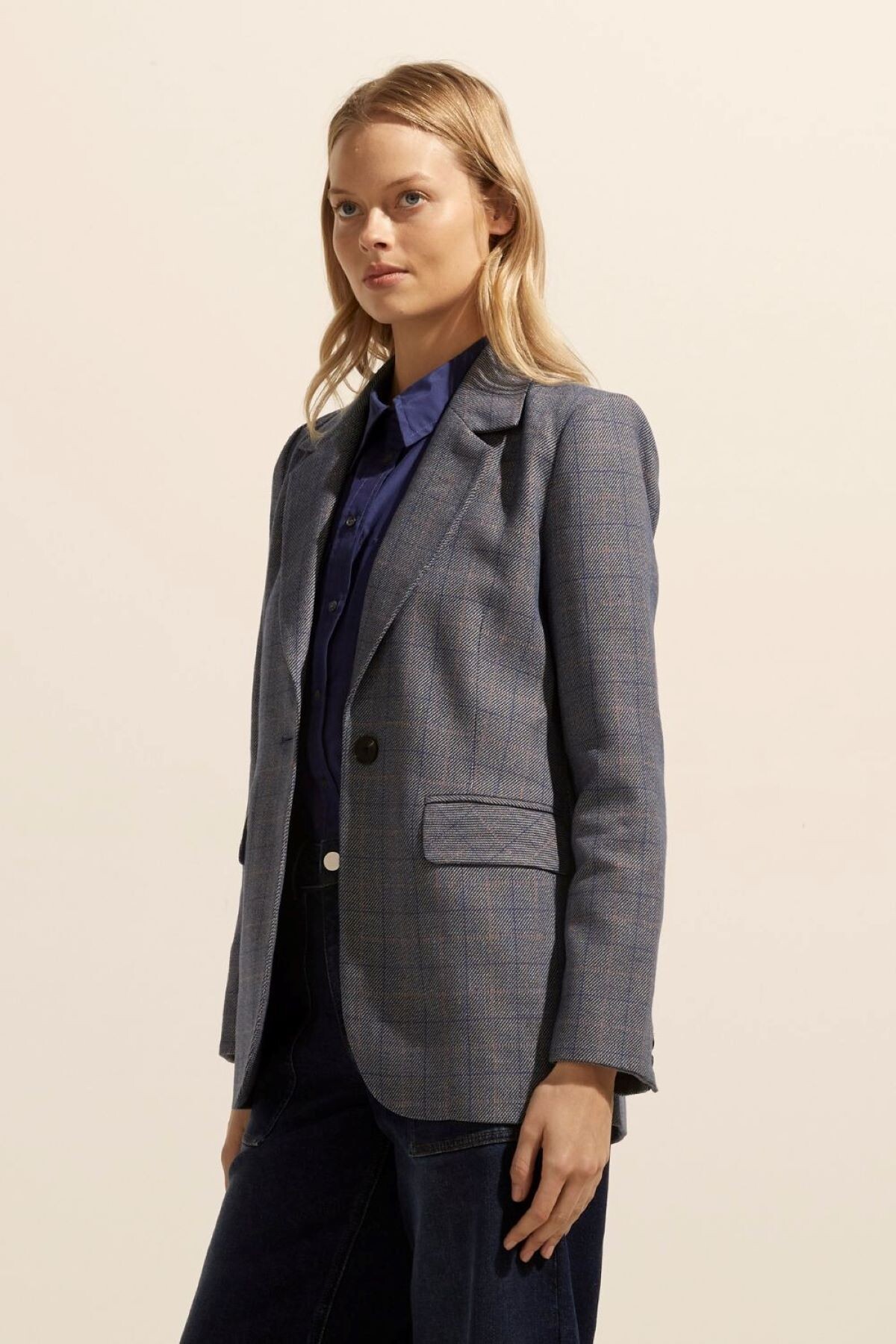 SCOUT JACKET (SAPPHIRE CHECK)- ZOE KRATZMANN AUTUMN 24