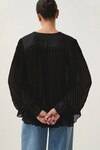 CATHEDRA PLEATED BLOUSE (BLACK)