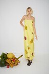 DIAMOND DANCER MIDI DRESS (YELLOW)