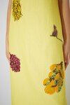 DIAMOND DANCER MIDI DRESS (YELLOW)