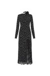 CELYN MIDI DRESS (BLACK/WHITE POLKA)