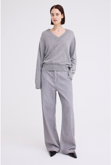 SHARPO SWEATER (MID GREY MARLE)