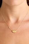 EYE OF PIECE LOTUS NECKLACE (18K GOLD VERMEIL)