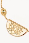 EYE OF PIECE LOTUS NECKLACE (18K GOLD VERMEIL)