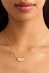 LIVE IN LIGHT LOTUS NECKLACE (18K GOLD VERMEIL)